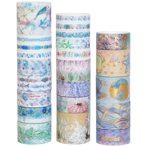 Marine Life 24 Rolls Washi Tape