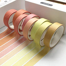 Load image into Gallery viewer, Basic Grid 8 Rolls Washi Tape - Yellow