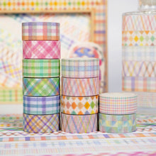 Load image into Gallery viewer, Basic Grid 12 Rolls Washi Tape - Colored