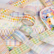 Load image into Gallery viewer, Basic Grid 12 Rolls Washi Tape - Colored