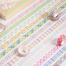 Load image into Gallery viewer, Basic Grid 12 Rolls Washi Tape - Colored