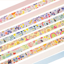 Load image into Gallery viewer,        Animals_Washi_Tape_Set_Solid_Colors_Gold_Foil_15mm_12Rolls