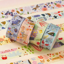Load image into Gallery viewer,        Animals_Washi_Tape_Set_Solid_Colors_Gold_Foil_15mm_12Rolls