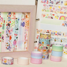 Load image into Gallery viewer,        Animals_Washi_Tape_Set_Solid_Colors_Gold_Foil_15mm_12Rolls