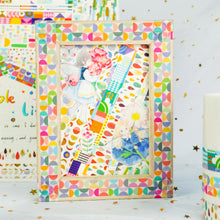 Load image into Gallery viewer,      Basic_Washi_Tape_Set_Children_Colors_Gold_Foil_15mm_12Rolls