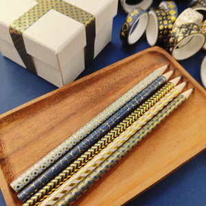 Black_Gold_Washi_Tape_Set_Printed_Basic_Patterns_Foil_White_Artwork_15mm_18Rolls