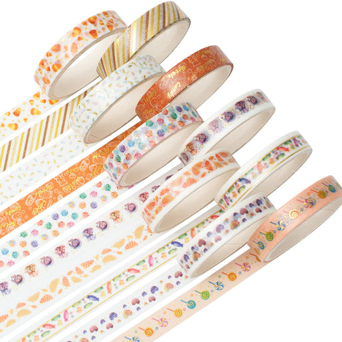      Candy_Washi_Tape_Set_Skinny_Foil_8mm_10Rolls
