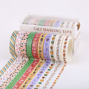      Coffee_Dessert_Washi_Tape_Set_Skinny_Foil_8mm_10Rolls