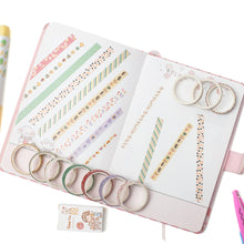 Load image into Gallery viewer,      Coffee_Dessert_Washi_Tape_Set_Skinny_Foil_8mm_10Rolls
