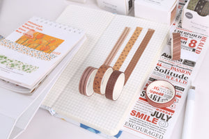 Cute_Basic_Washi_Tape_Set_Printed_Leaves_Patterns_Flowers_Kawaii_Artwork_10mm_30Rolls