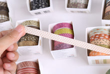 Load image into Gallery viewer, Cute_Basic_Washi_Tape_Set_Printed_Leaves_Patterns_Flowers_Kawaii_Artwork_10mm_30Rolls