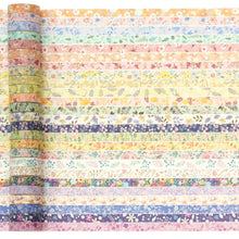 Load image into Gallery viewer, Flowers_Washi_Tape_Set_Skinny_Floral_Patterns_Thin_Leaves_Sticky_Tapes_Artwork_10mm_50Rolls