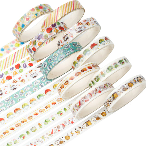 Food_Washi_Tape_Set_Skinny_Foil_8mm_10Rolls
