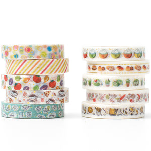 Food_Washi_Tape_Set_Skinny_Foil_8mm_10Rolls
