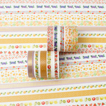Load image into Gallery viewer, Fruits_Washi_Tape_Set_Skinny_Foil_8mm_10Rolls
