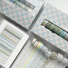 Load image into Gallery viewer, Geometric_Washi_Tape_Set_Printed_Basic_Patterns_Dot_Kawaii_Artwork_15mm_30Rolls