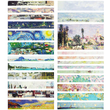 Load image into Gallery viewer, Landscape_Washi_Tape_Set_Wide_Painting_Patterns_Wild_Scenery_Gold_Sticky_Tapes_Artwork_20mm_24Rolls