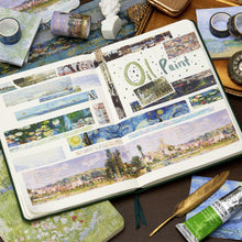 Load image into Gallery viewer, Landscape_Washi_Tape_Set_Wide_Painting_Patterns_Wild_Scenery_Gold_Sticky_Tapes_Artwork_20mm_24Rolls