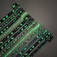 Load image into Gallery viewer,    Luminous_Galaxy_Washi_Tape_Set_Printed_Space_Patterns_Grow_In_The_Dark_Star_Artwork_15mm_12Rolls