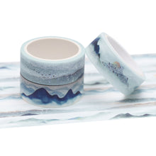 Load image into Gallery viewer, Mountains_Washi_Tape_Set_Basic_Watercolor_River_Cute_15mm_3Rolls