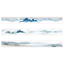 Load image into Gallery viewer, Mountains_Washi_Tape_Set_Basic_Watercolor_River_Cute_15mm_3Rolls