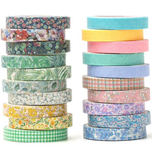 Nature_Washi_Tape_Set_Skinny_Basic_Patterns_Thin_Flowers_Leaves_Sticky_Tapes_Artwork_10mm_20Rolls