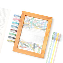 Load image into Gallery viewer, Nature_Washi_Tape_Set_Skinny_Basic_Patterns_Thin_Flowers_Leaves_Sticky_Tapes_Artwork_10mm_20Rolls