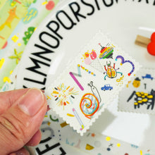 Load image into Gallery viewer,      Paintings_Washi_Tape_Set_Children_Colors_Gold_Foil_15mm_12Rolls