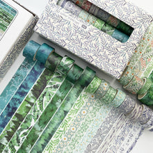 Load image into Gallery viewer, Plant_Flower_Washi_Tape_Set_Printed_Leaves_Nature_Tree_Kawaii_Artwork_15mm_30Rolls
