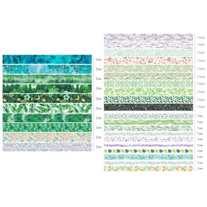Plant_Flower_Washi_Tape_Set_Printed_Leaves_Nature_Tree_Kawaii_Artwork_15mm_30Rolls