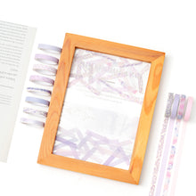 Load image into Gallery viewer, Purple_Washi_Tape_Set_Skinny_Basic_Patterns_Thin_Kawaii_Sticky_Tapes_Artwork_10mm_20Rolls