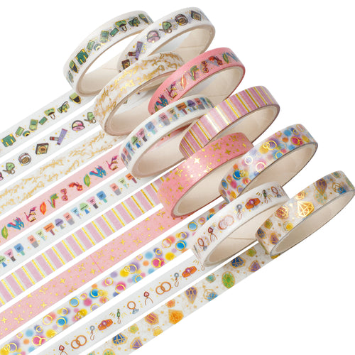        Urban_Beauty_Washi_Tape_Set_Skinny_Foil_8mm_10Rolls