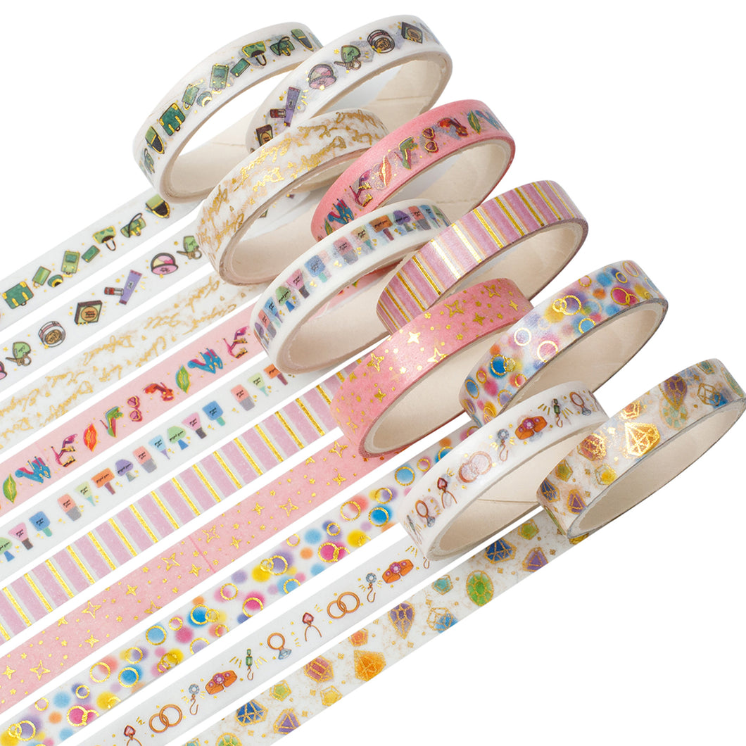        Urban_Beauty_Washi_Tape_Set_Skinny_Foil_8mm_10Rolls