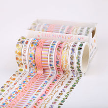 Load image into Gallery viewer,        Urban_Beauty_Washi_Tape_Set_Skinny_Foil_8mm_10Rolls