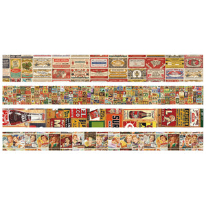 Vintage_Washi_Tape_Set_Retro_Old_Colors_Antique_Artwork_30mm_4Rolls