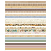 Load image into Gallery viewer, Vintage_Washi_Tape_Set_Skinny_Basic_Patterns_Thin_Retro_Sticky_Tapes_Artwork_10mm_20Rolls