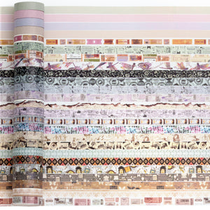 Vintage_Washi_Tape_Set_Skinny_Basic_Patterns_Thin_Retro_Sticky_Tapes_Artwork_10mm_50Rolls