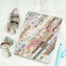 Load image into Gallery viewer, Vintage_Washi_Tape_Set_Skinny_Basic_Patterns_Thin_Retro_Sticky_Tapes_Artwork_10mm_50Rolls