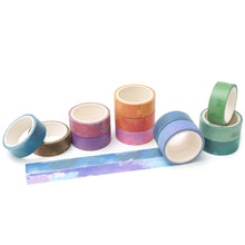 Load image into Gallery viewer,        Watercolor_Washi_Tape_Set_Pastel_Colors_Solid_Rainbow_Pattern_15mm_12Rolls