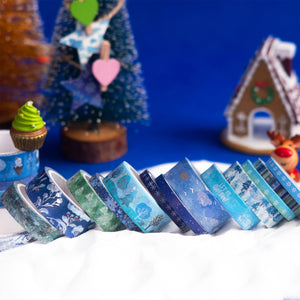 Winter_Blue_Washi_Tape_Set_Gold_Foil_Silver_Colors_Snow_Artwork_10mm_19Rolls