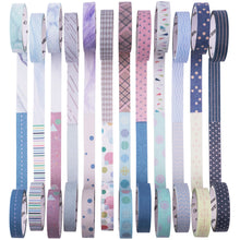 Load image into Gallery viewer, Basic_Patterns_Washi_Tape_Set_10mm_24Rolls_2