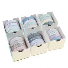 Load image into Gallery viewer, Basic_Patterns_Washi_Tape_Set_10mm_24Rolls