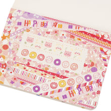 Load image into Gallery viewer, Birthday_Pink_Washi_Tape_Set_Silver_Gold_Girl_15mm_15Rolls