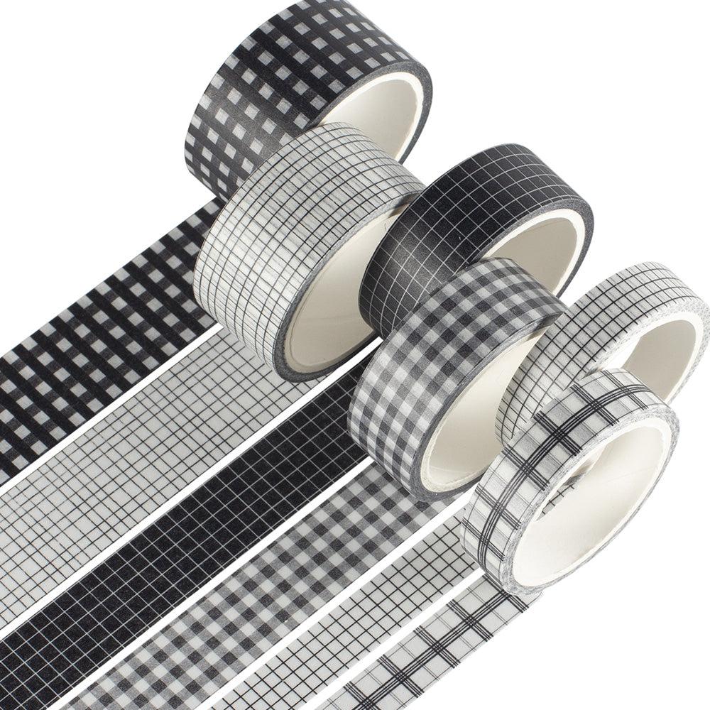 Black_Creative_Plaid_Washi_Tape_Grid_Grils_15mm_5m
