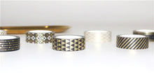 Load image into Gallery viewer, Black_Gold_Washi_Tape_Set_Geometric_Foil_15mm_10Rolls