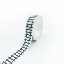 Load image into Gallery viewer, Black_Highway_Washi_Tape_Railway_Children_Toy_15mm_10m