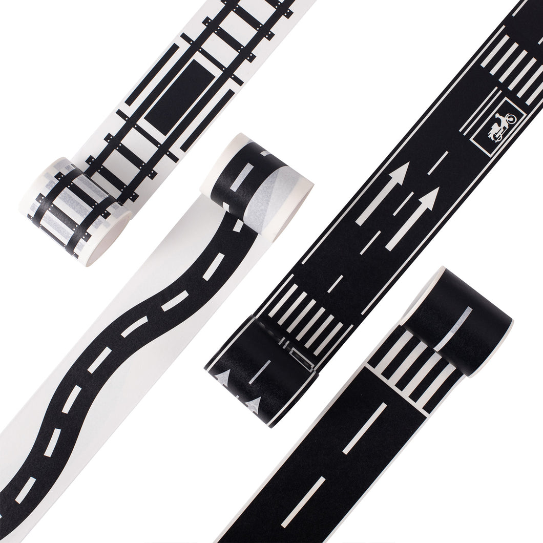 Black_Highway_Washi_Tape_Railway_Children_Toy_50mm_5m