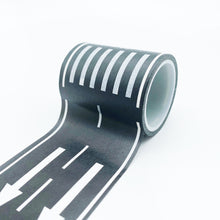 Load image into Gallery viewer, Black_Highway_Washi_Tape_Railway_Children_Toy_50mm_5m