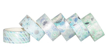 Load image into Gallery viewer, Blue_Silver_Washi_Tape_Set_Colorful_Girl_15mm_12Rolls