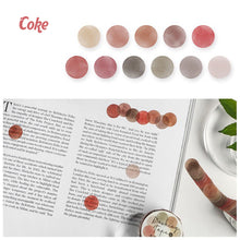 Load image into Gallery viewer, Candy_Cream_Washi_Tape_Set_Round_Stickers_Dot_15mm_3Rolls